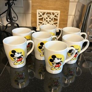 Disney Mickey Mouse Mug Set - White and Yellow